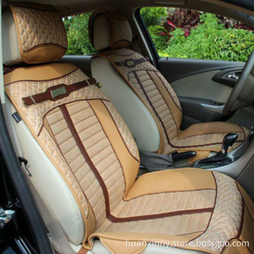 Cream car seat cushion